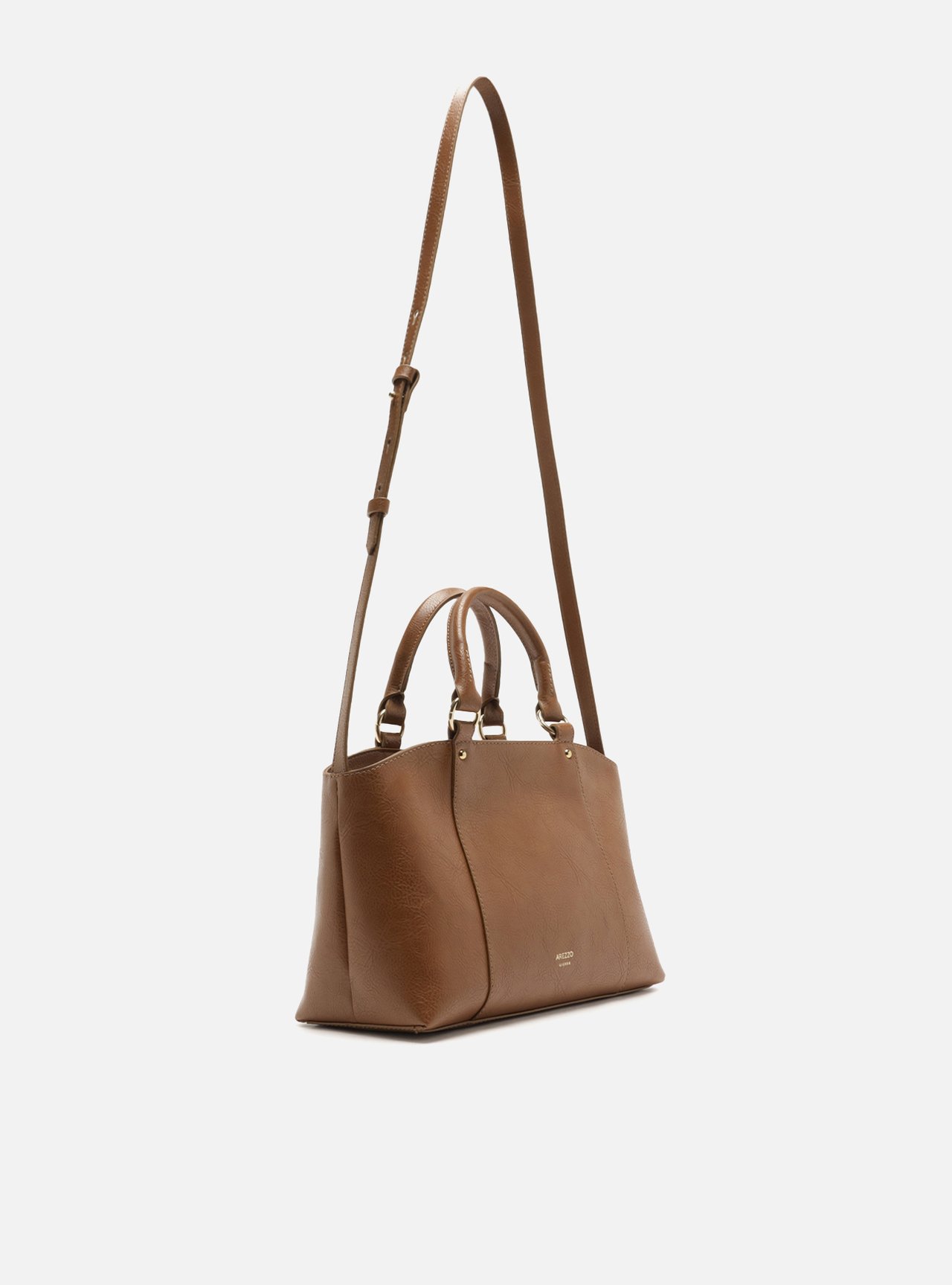 Bolsa Tote Marrom Média Metais — foto 5