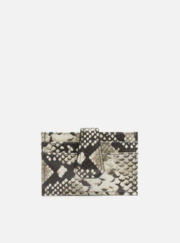 Porta-Cartão Animal Print Snake Lapela