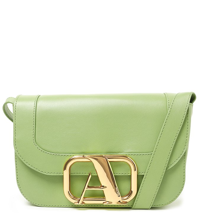 Bolsa Tiracolo Verde Couro Média Speciale