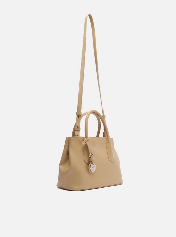 Bolsa Tote Bege Giorno Média Bag Charm