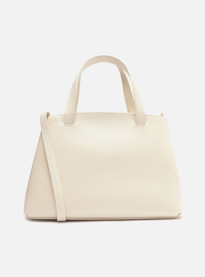 Bolsa Tote Off-White Couro Grande Recorte