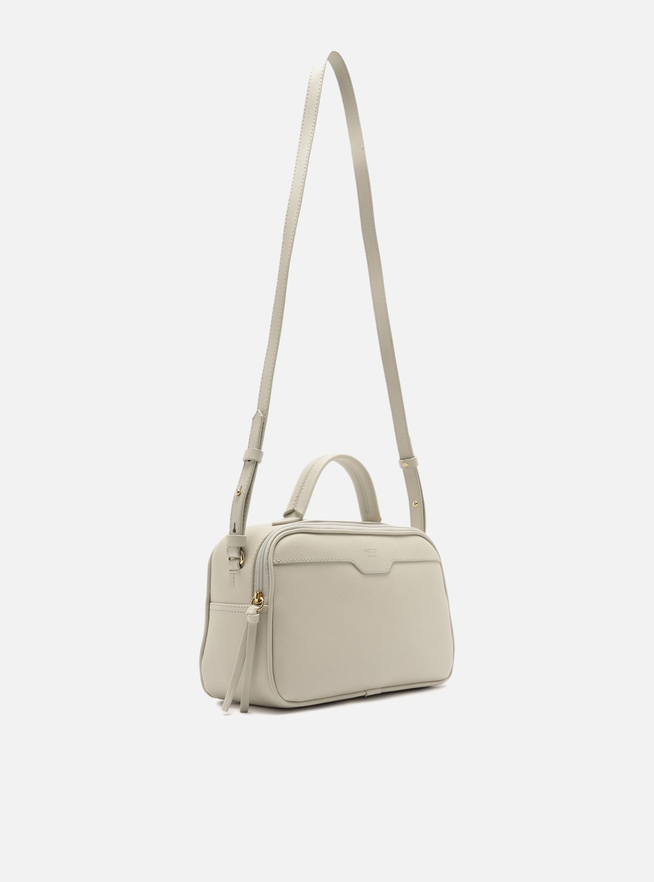 Bolsa Tote Nude Pequena Granulada Metais — foto 5
