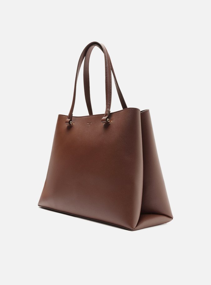 Bolsa Shopping Marrom Escura Grande Básica