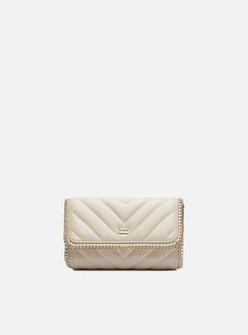 Bolsa Tiracolo Branca Pequena Matelassê Corrente