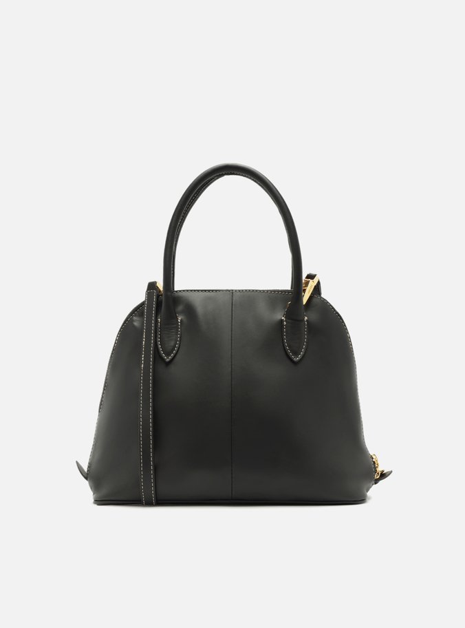 Bolsa Tote Preta Couro Média Assinatura
