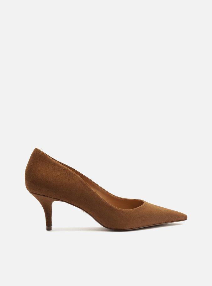 Scarpin Marrom Camurça Salto Fino