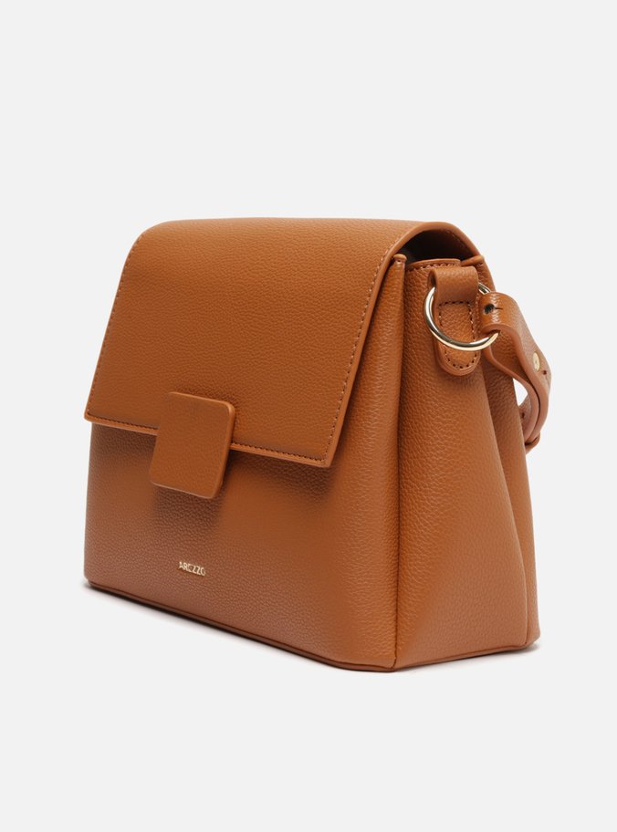 Bolsa Marrom Caramelo Tiracolo Média