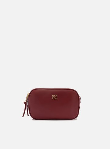 Bolsa Tiracolo Vermelha Couro Pequena Assinatura