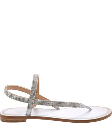 Rasteira arezzo prata clearance