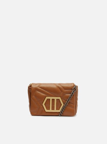 Mini Bag Tiracolo Marrom Couro Emma