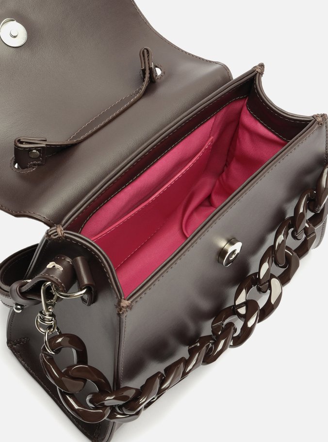 Bolsa Satchel Marrom Escura Iara Média