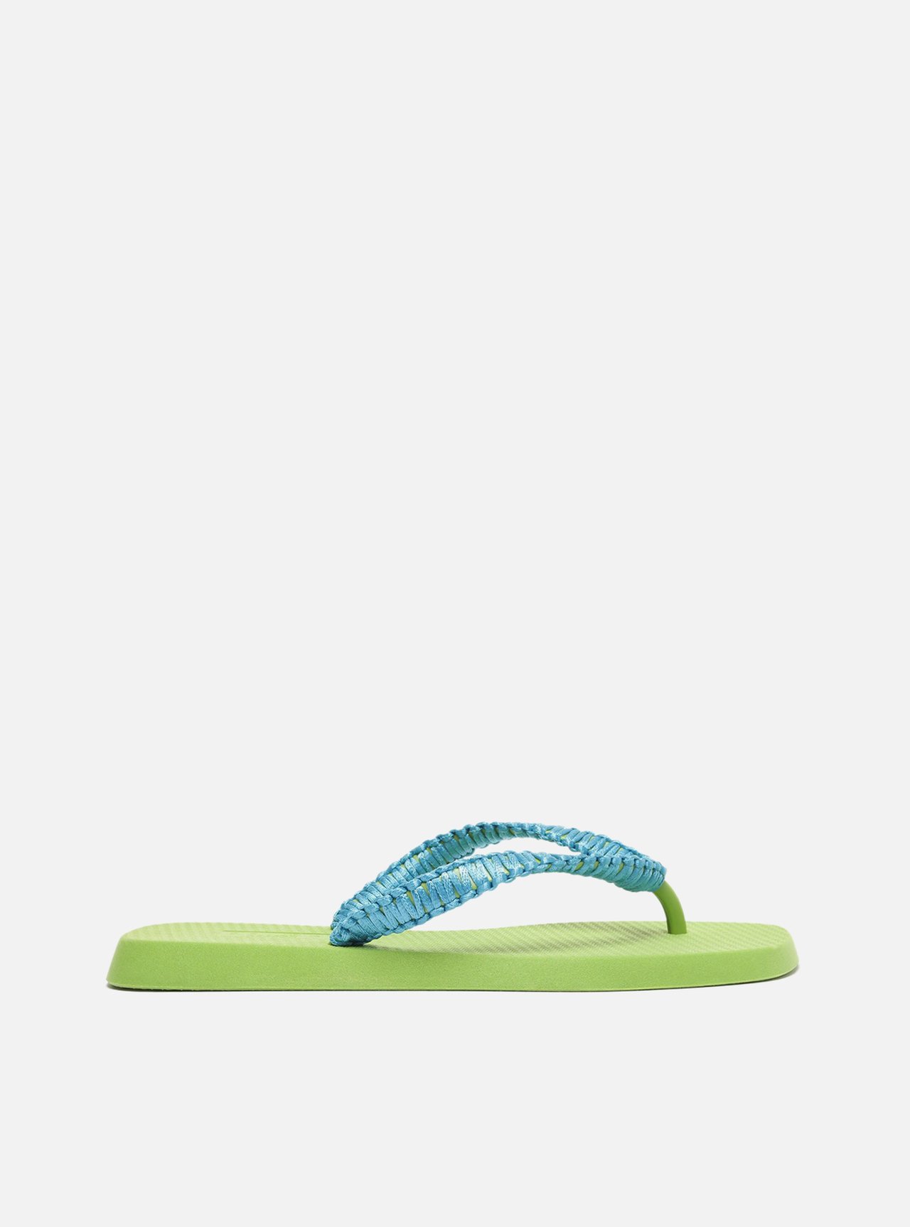 Chinelo de Dedo Verde Macramê Artesanal Brizza Fun — foto 1