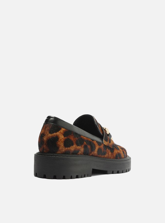 Mocassim Animal Print Tratorado Bridão