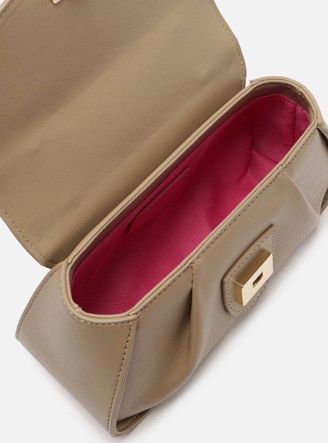 Bolsa Tiracolo Cinza Pequena Corrente