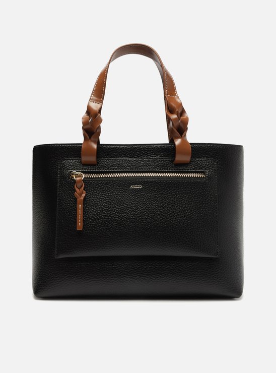 Bolsa Tote Preta Shopping Grande