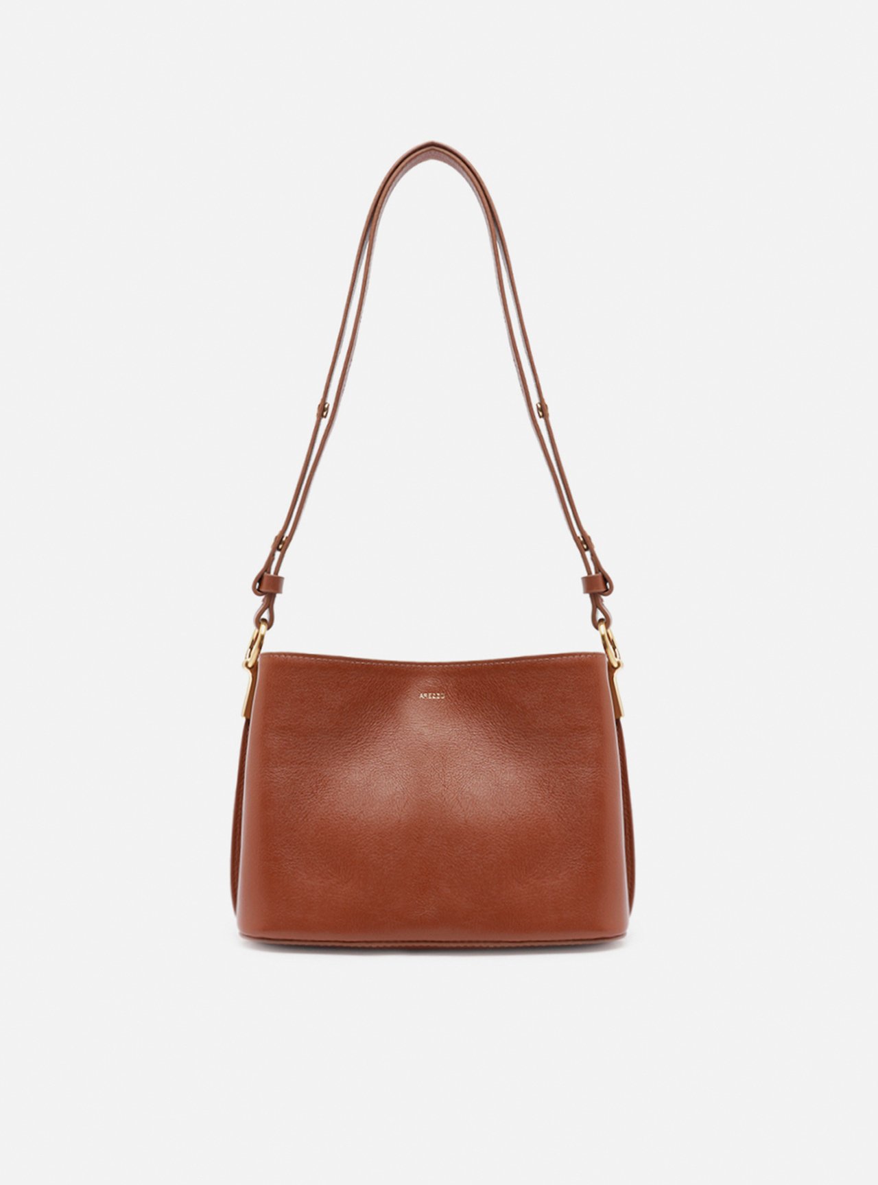 Bolsa Tiracolo Marrom Couro Helena Pequena — foto 3