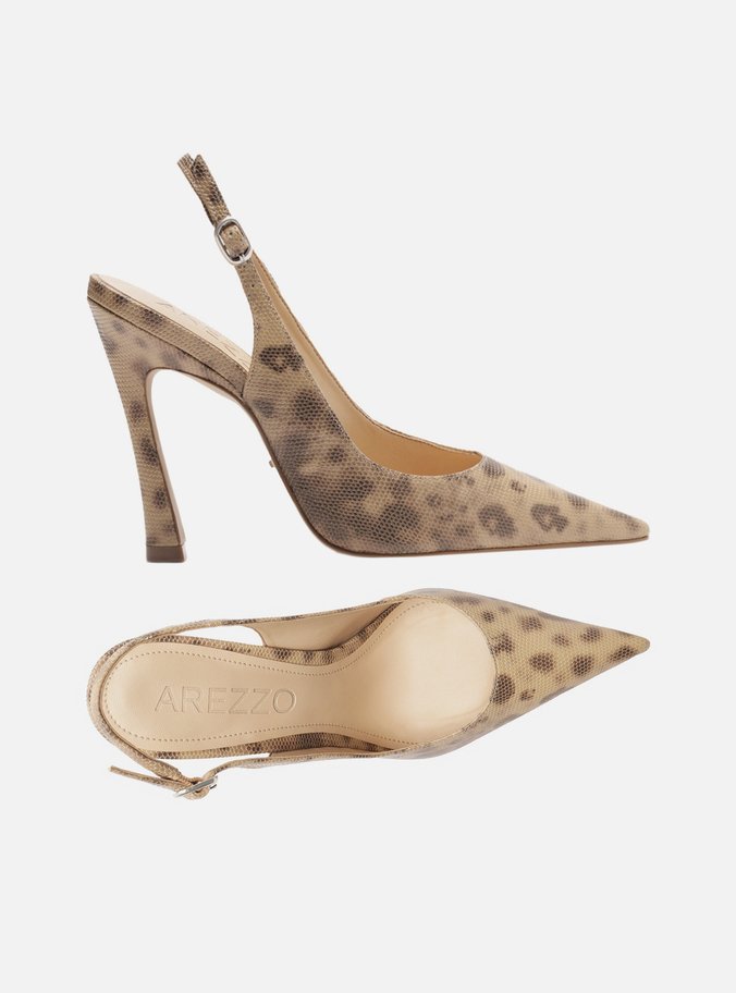 Scarpin Animal Print Salto Alto Slingback Esther