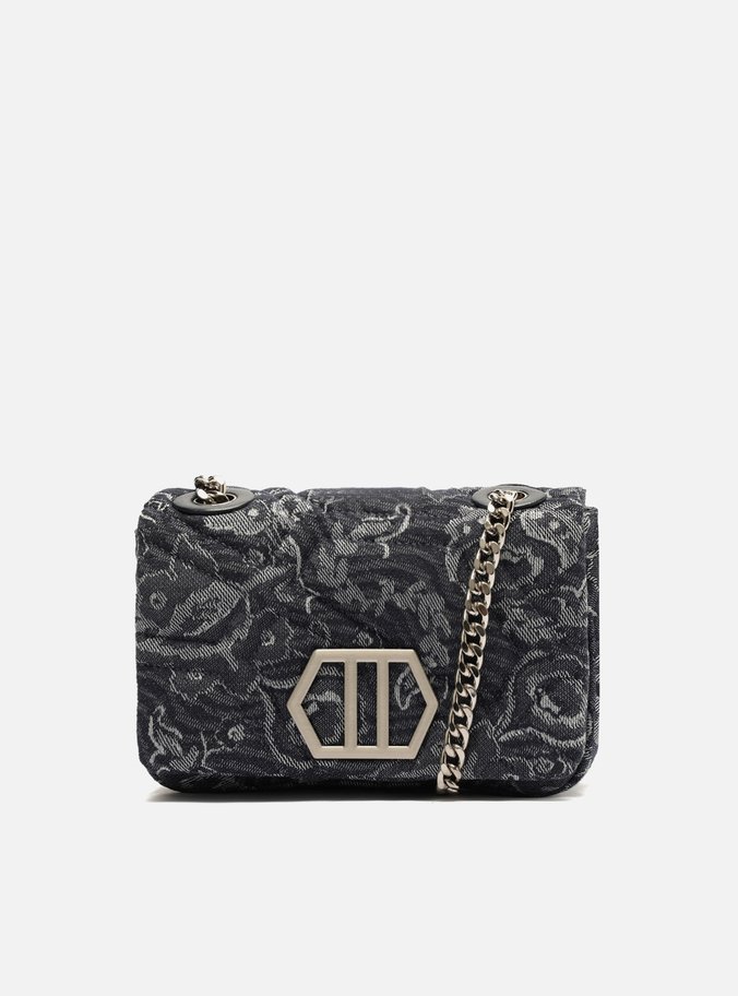 Bolsa Tiracolo Tecido Azul Emma Média