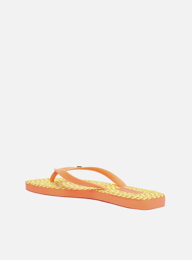 Chinelo de Dedo Laranja Fluo Brizza