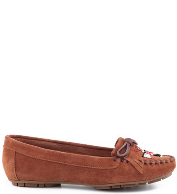 Mocassim Miçangas Tan