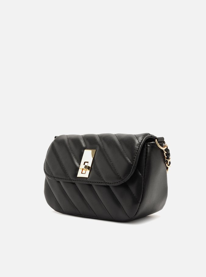 Bolsa Tiracolo Preta Pequena Matelassê