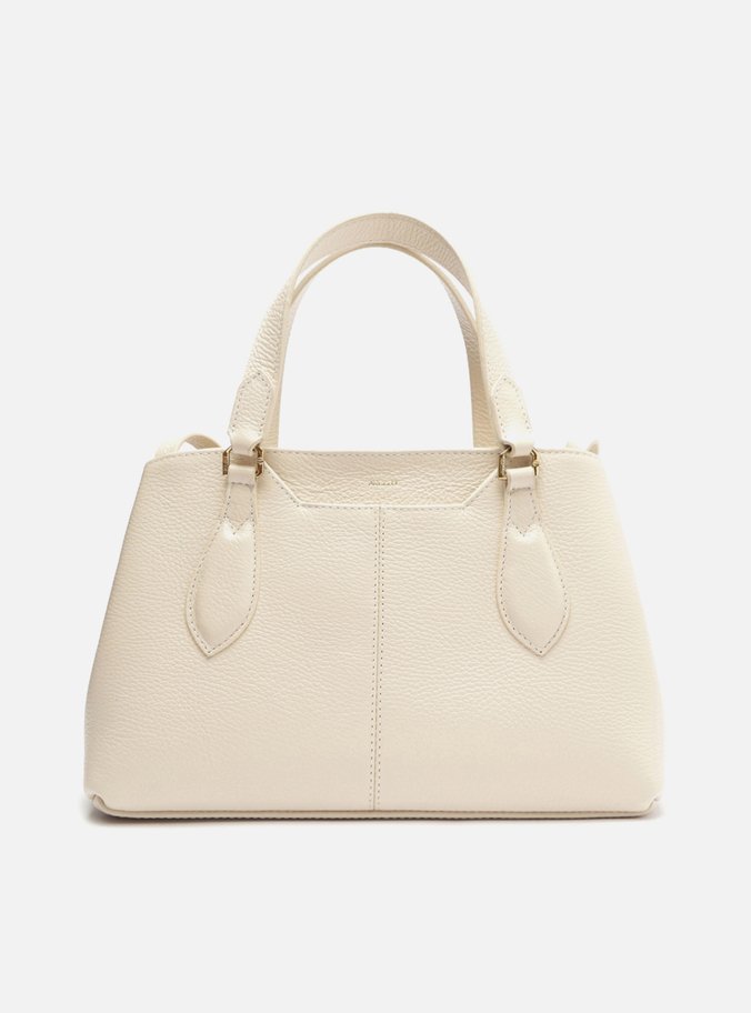 Bolsa Tote Off-White Couro Grande Recorte