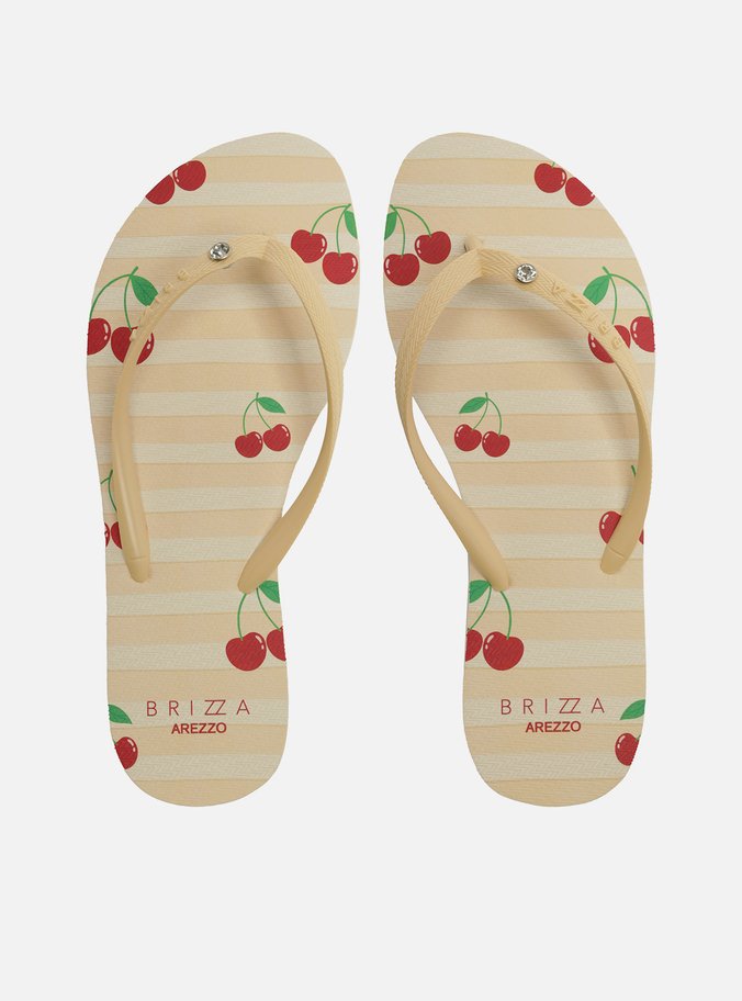 Chinelo de Dedo Amarelo Essential Cereja