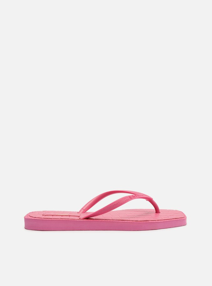 Chinelo de Dedo Rosa Jelly