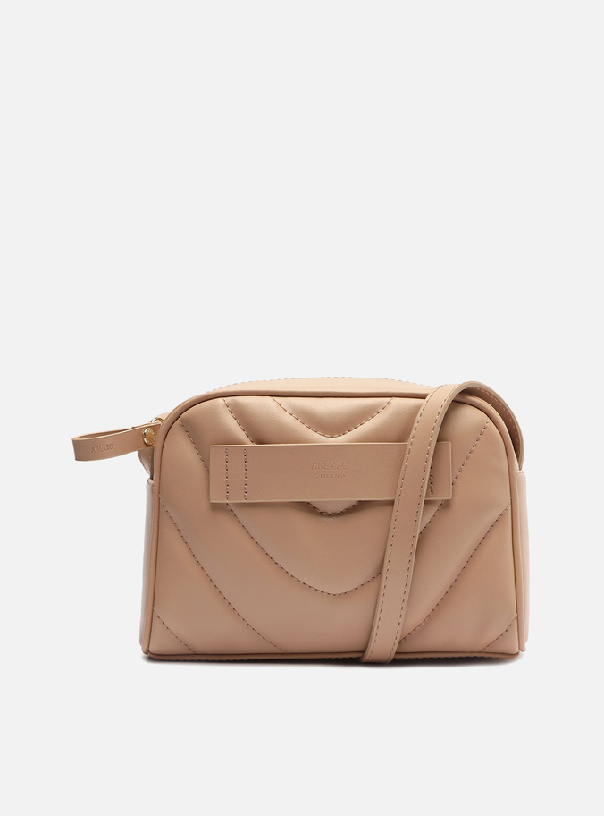 Bolsa Tiracolo Bege Mel Média