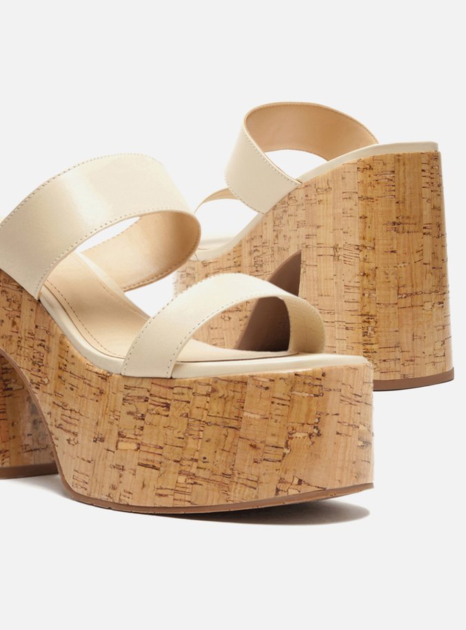 Tamanco Plataforma Off-White Natural