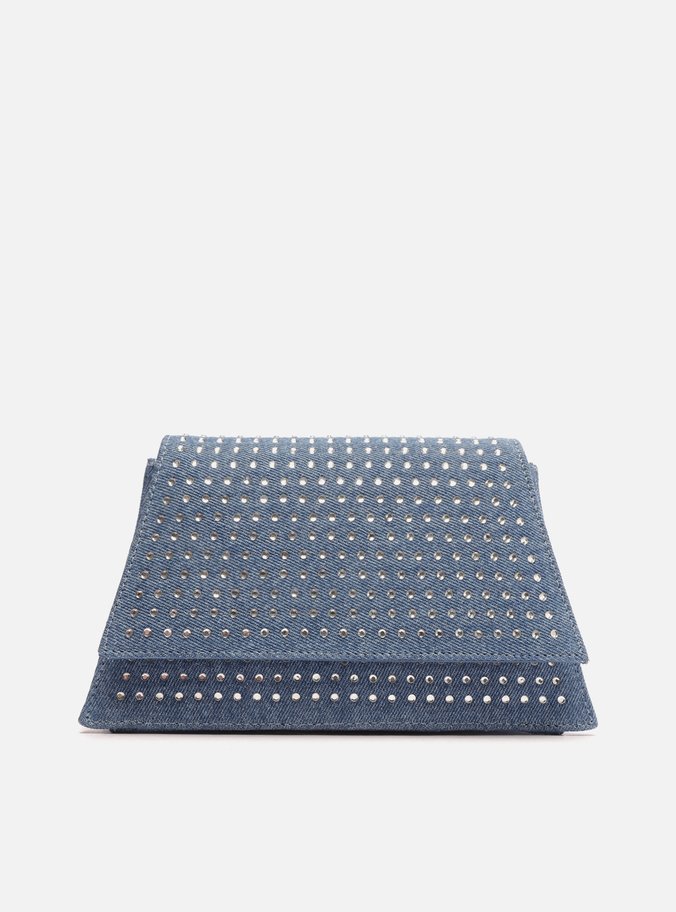 Bolsa Tiracolo Jeans Strass Gilda Média