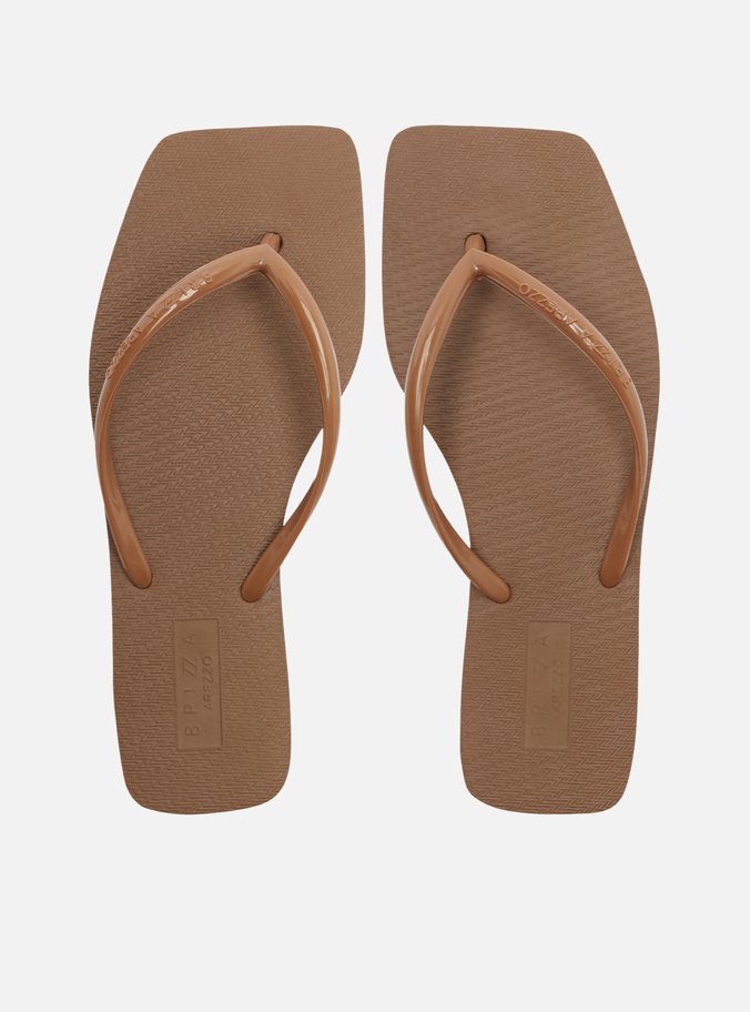 Chinelo de Dedo Marrom Flat Brizza
