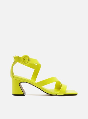 Sandália Verde Salto Médio | Arezzo