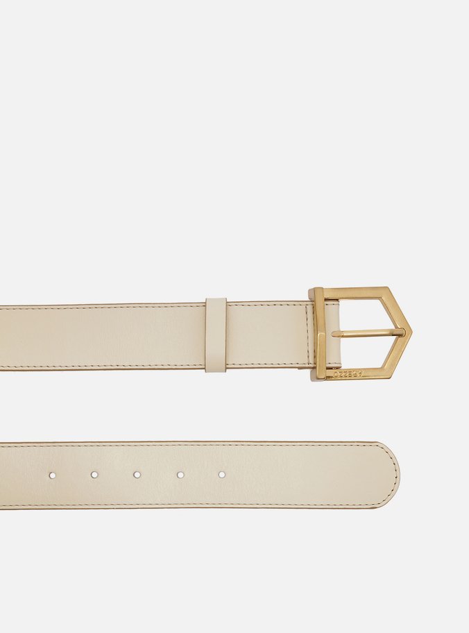 Cinto Off-White Couro Médio Victória