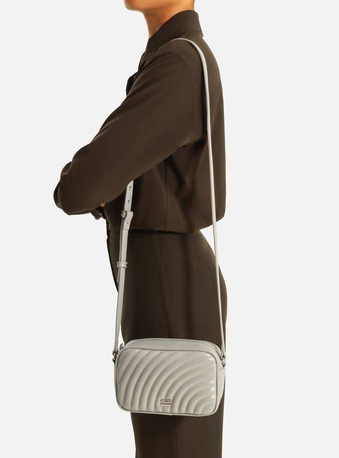 Bolsa Tiracolo Cinza Pequena Elisa