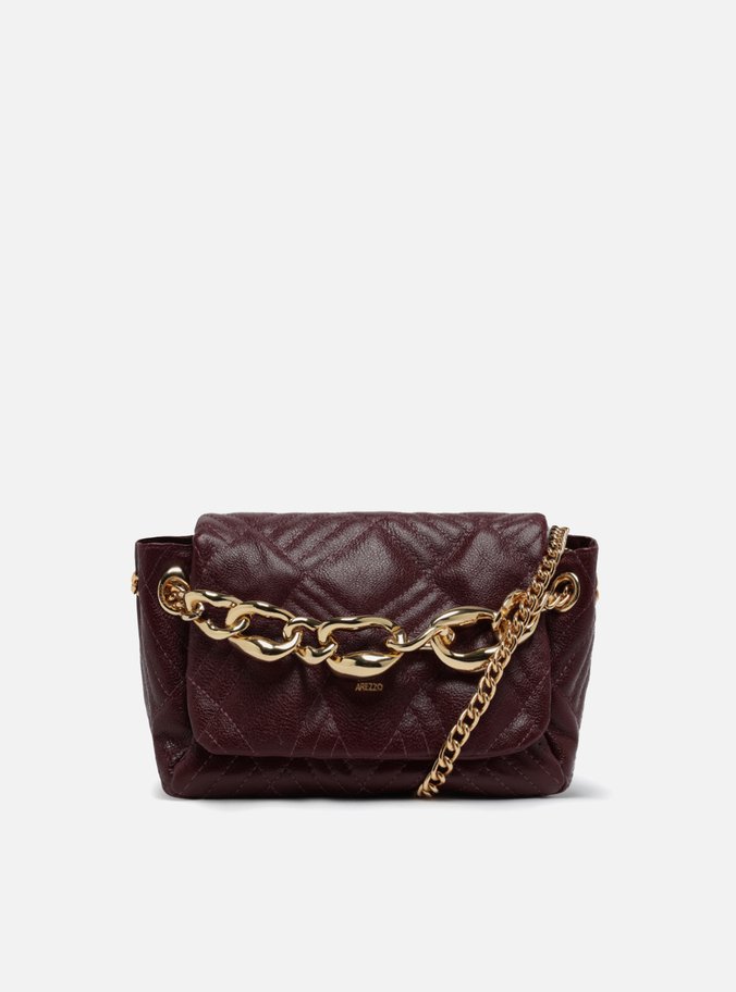 Bolsa Tiracolo Vermelha Couro Matelassê Média