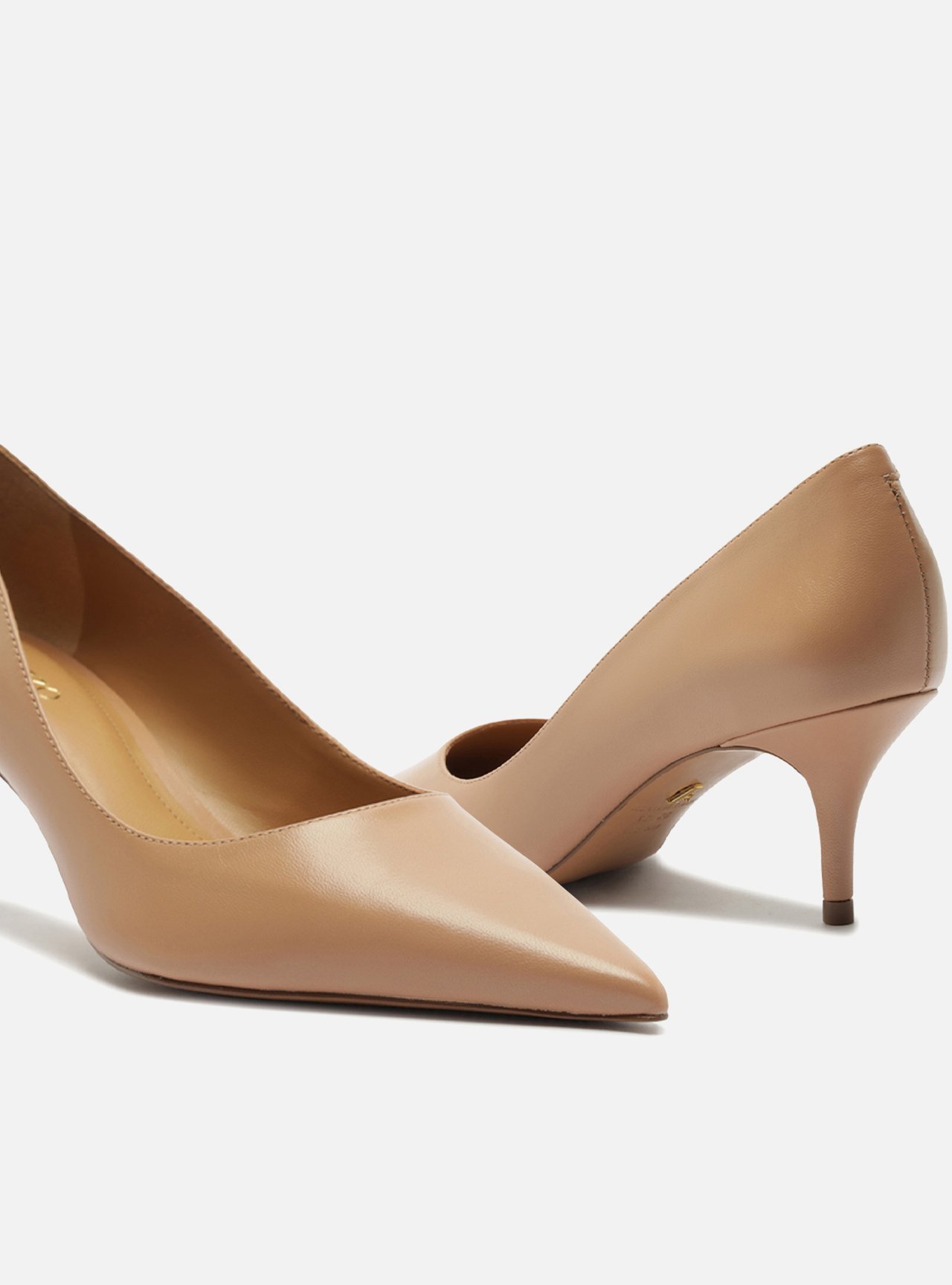 Scarpin Nude Couro Salto Fino Essencial 60 — foto 4
