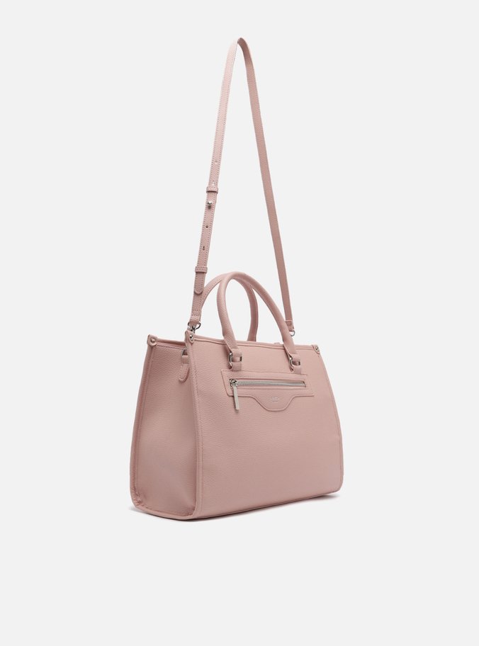 Bolsa Tote Nude Zíper