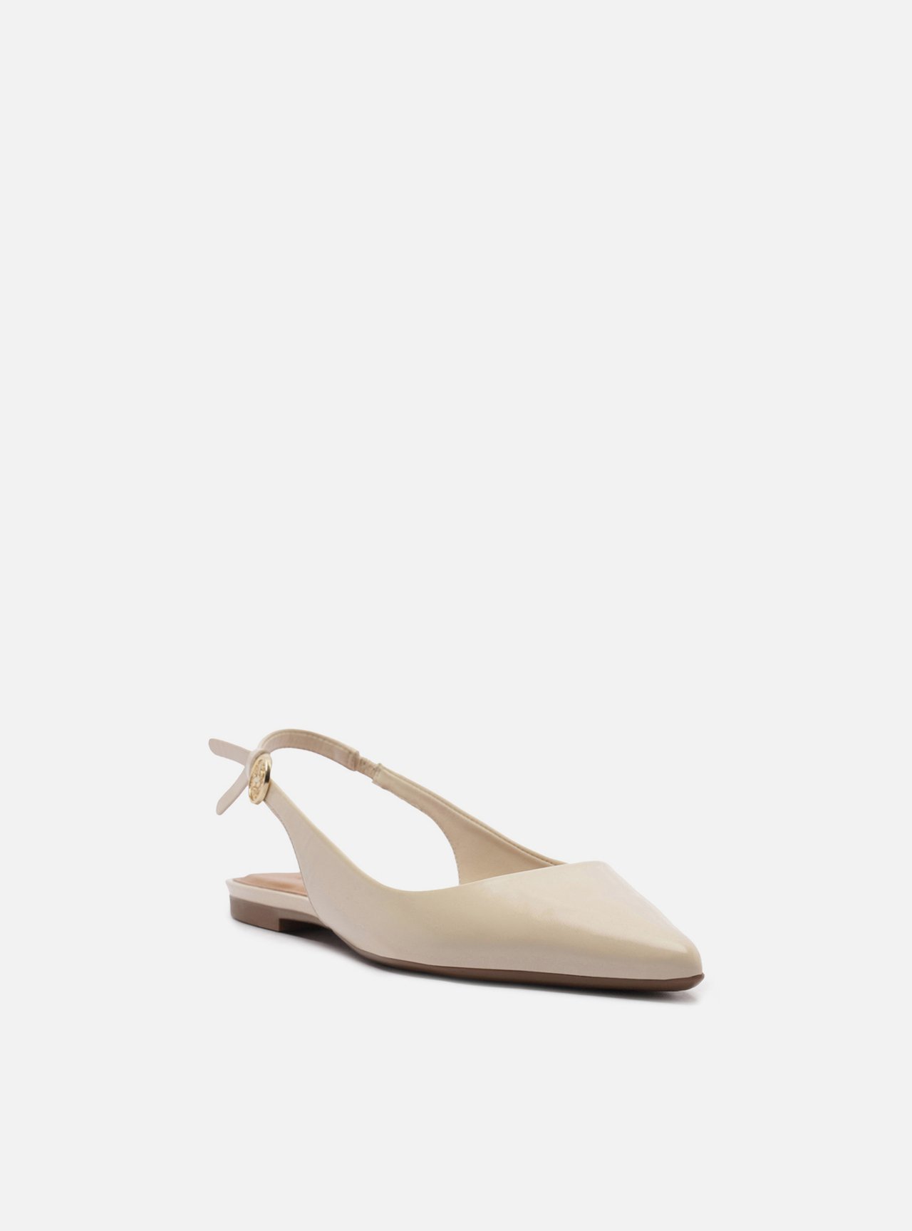 Sapatilha Off-White Couro Slingback Metal Heritage — foto 2
