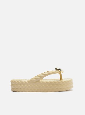 Sandália Off-White Flatform Marrocos Mid