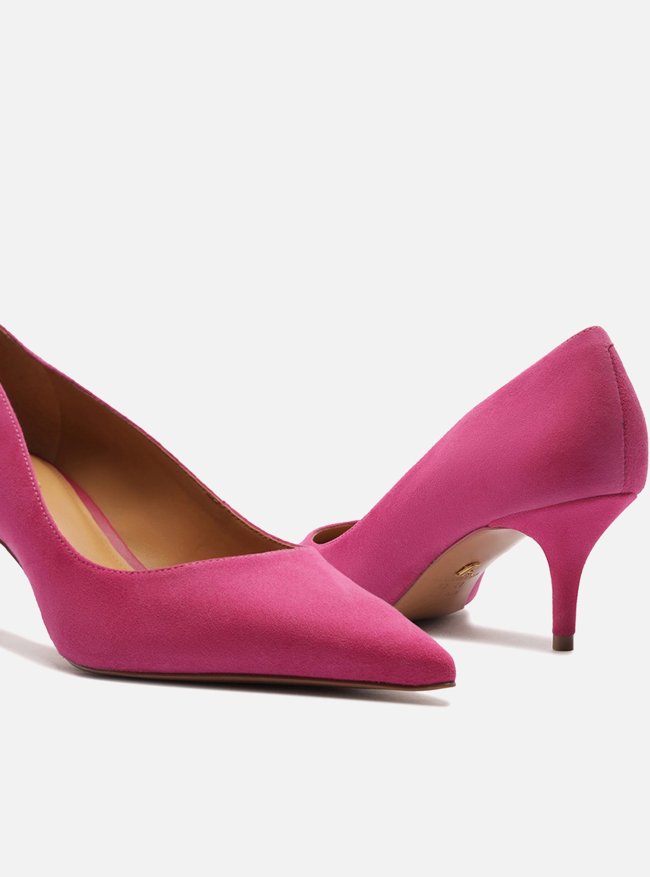 Scarpin Rosa Camurça Salto Fino Essencial 60 — foto 4