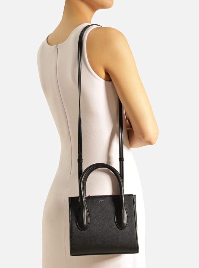 Bolsa Tote Preta Pequena Estruturada