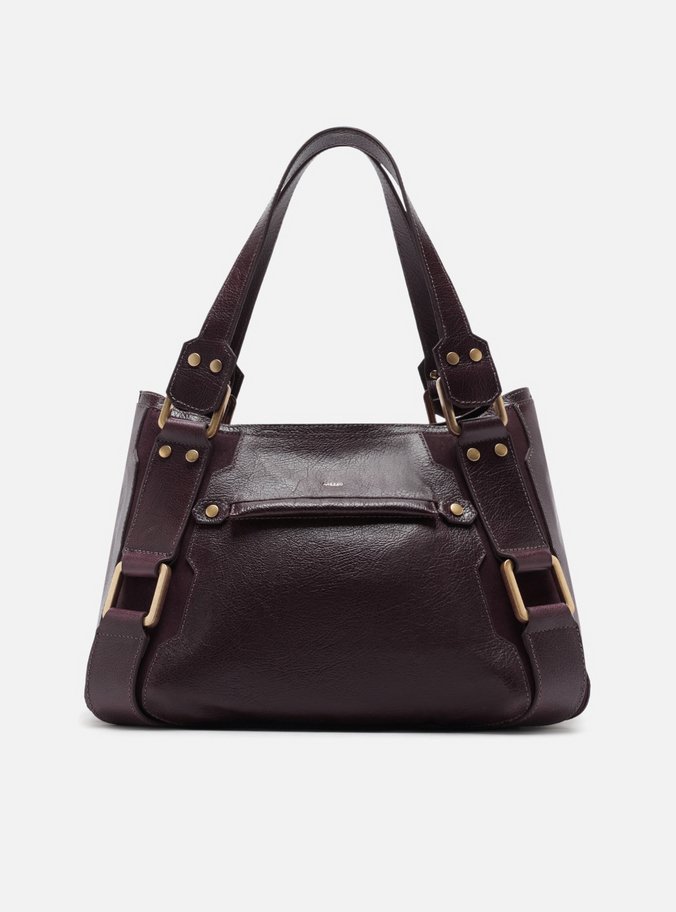 Bolsa Tote Bordô Couro Gretha Grande
