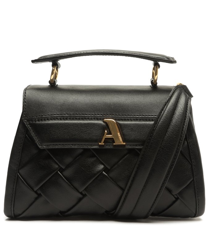 Bolsa Tiracolo Preta Couro Speciale Pequena