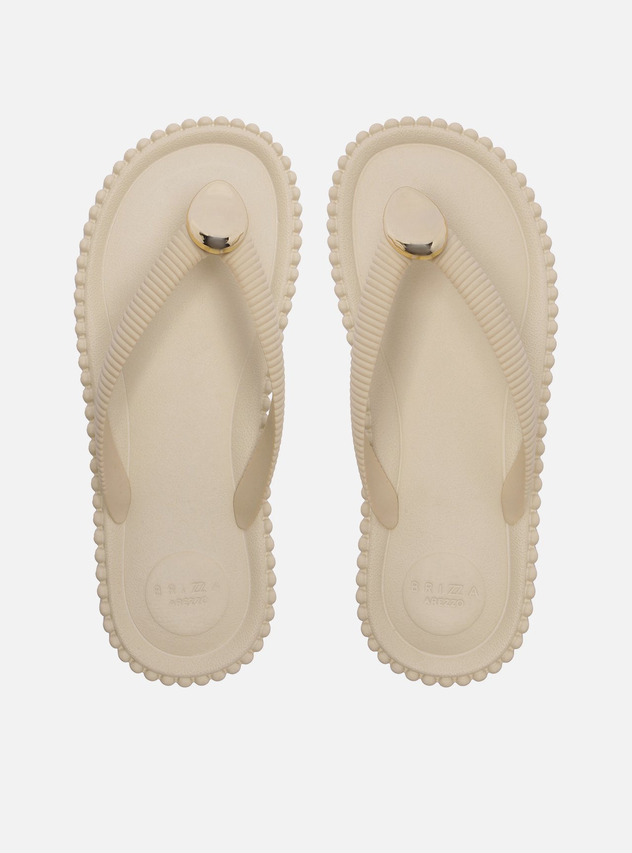 Chinelo Branco Flatform Flip Flop Metal Bali — foto 3