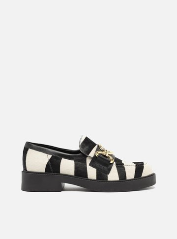 Mocassim Animal Print Bridão Metálico Maxi