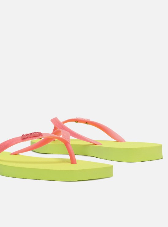Chinelo de Dedo Multicolorido Bico Quadrado Brizza