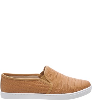 Slip On Textura Palha Mel