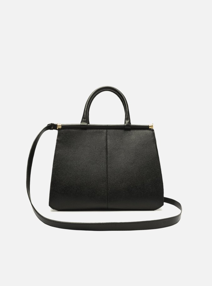 Bolsa Tote Preta Couro Maria Média