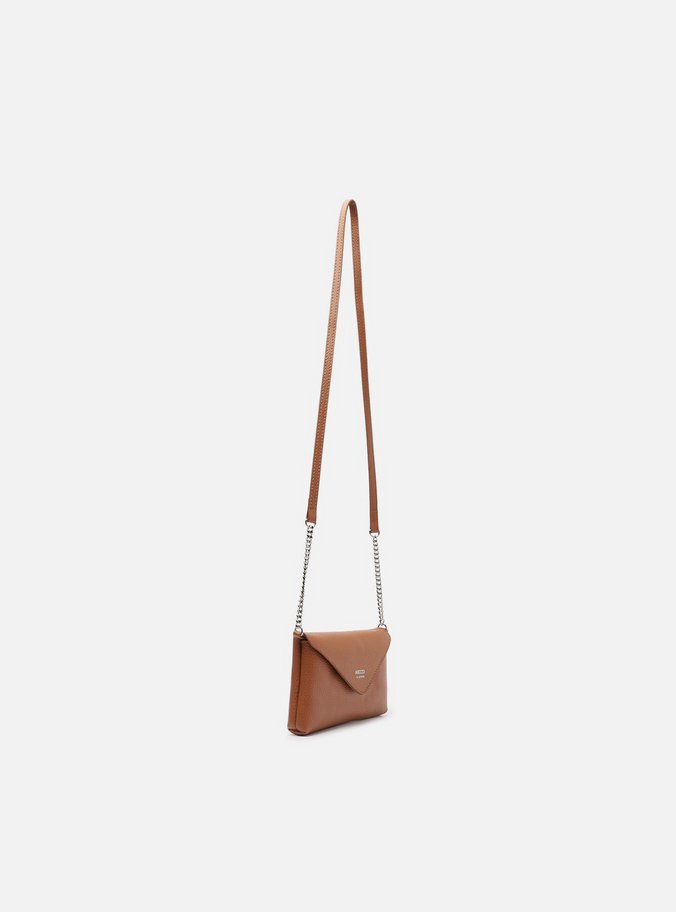 Bolsa Tiracolo Marrom Giorno Pequena Envelope
